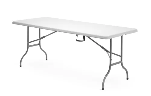 Hendi - Büféasztal, összecsukható, terhelhetőség 150kg, fehér, 1520x700x740mm