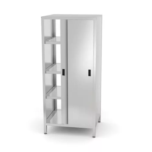 Hendi - Rozsdamentes tárolószekrény tolóajtókkal 800x700x1800mm