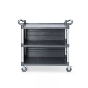   Hendi - Zsúrkocsi 3 szintes, oldalpanel, műanyag 1010x500x960mm