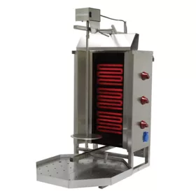   Özti - gyros sütő 3 égős felsőmotoros elektromos max 40 kg húshoz - 3e
