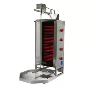   Özti - gyros sütő 4 égős felsőmotoros elektromos max 80 kg húshoz -4E