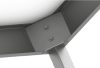 Stalgast -  Rm  Stainless steel table hátsó felhajtással alsó polccal 600x700x850 mm összeszerelhető