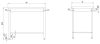 Stalgast -  Rm  Stainless steel table 800x600x850 mm összeszerelhető