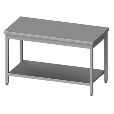 Stalgast -  Rm  Stainless steel table alsó polccal 600x600x850 mm összeszerelhető