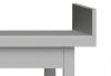 Stalgast - Rm Stainless steel Neutral counter ajtóval, hátsó felhajtással 1000x600x850 mm összeszerelhető