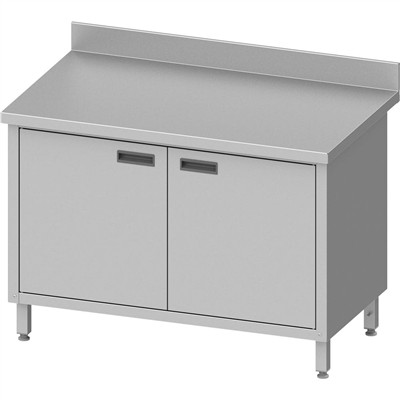 Stalgast - Rm Stainless steel Neutral counter ajtóval, hátsó felhajtással 800x700x850 mm összeszerelhető