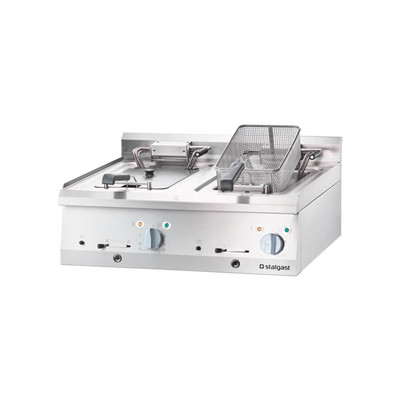 Stalgast - Fryer,  elektromos asztali 2x10 liter  800x700x250 mm