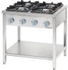 Stalgast - gáztűzhely 4 égős összeszerelhető 800x700x850 mm 24 kW - 978533 PB