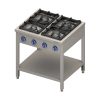 Stalgast - Professional gas stove 4 égős 800x700x850 mm 24 kW - 979531