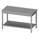 MSS - Rm Stainless steel table alsó polccal 1000x600x850 mm összeszerelhető VT106SL