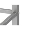 Stalgast - Rm Stainless steel table hátsó felhajtással 1200x700x850 mm összeszerelhető
