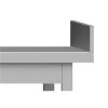 Stalgast - Stainless steel Neutral counter, tolóajtóval, hátsó felhajtással 1000x600x850 mm