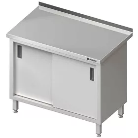   Stalgast - Rm neutrális  pult, tolóajtóval, hátsó felhajtással 1300x600x850 mm