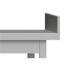 MSS - Rm Stainless steel table alsó polccal hátsó felhajtással 1200x600x850 mm összeszerelhető VT126SLB