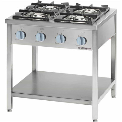 Stalgast - Professional gas stove 4 égős 900x900x850 mm 24 kW - 999531