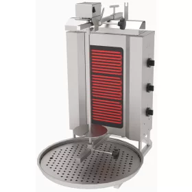   Atalay - gyros sütő 3 égős felsőmotoros elektromos max 40 kg húshoz -ade3u