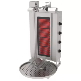   Atalay - gyros sütő 4 égős felsőmotoros elektromos max 60 kg húshoz - ade4u