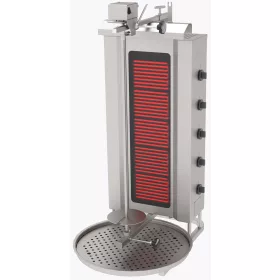   Atalay - gyros sütő 5 égős felsőmotoros elektromos max 80 kg húshoz - ade5u