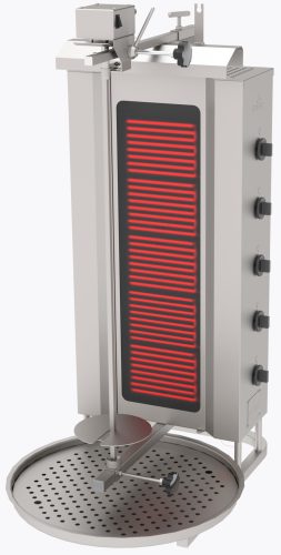 Atalay - Gyros grill 5 égős felsőmotoros elektromos max 100 kg húshoz - ade5u