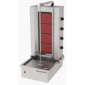   Atalay - gyros sütő 4 égős alsómotoros elektromos gyros sütő max 60 kg húshoz ADE4A