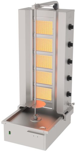Atalay - Gyros grill 5 égős alsómotoros gázos max 100 kg húshoz - adg5a