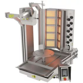   Atalay - gyros sütő robot 10 égős alsómotoros gázos max 200 kg húshoz - adr10g
