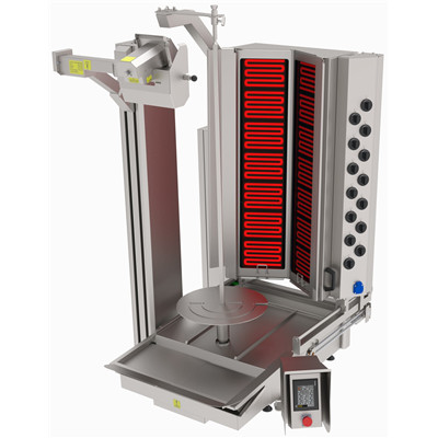 Atalay - Gyros grill robot 14 égős alsómotoros elektromos gyros robot max 280 kg húshoz - ADR-14E