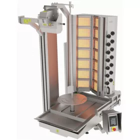   Atalay - gyros sütő robot 14 égős alsómotoros gázos max 280 kg húshoz - adr14g