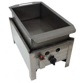   Egyégős asztali lángossütő készülék acélserpenyővel PB