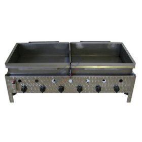   Hatégős asztali lángossütő készülék acélserpenyővel PB