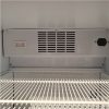 COLD - üvegajtós hűtő 380 liter fekete külső/fehér belső