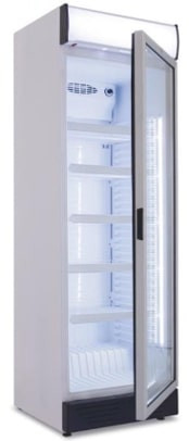 COLD- üvegajtós hűtő megvilágított reklámfelülettel 382 liter