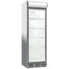 COLD - Glass door fridge megvilágított reklámfelülettel 382 liter