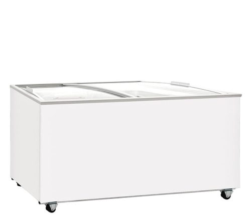 COLD - Professional chest freezer ferde, csúszó domború üvegtetővel 482 l.