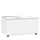 COLD - Professional chest freezer ferde, csúszó domború üvegtetővel 482 l.