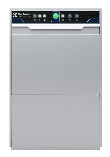 Electrolux - Glasswasher gép, 40x40 cm kosárméret, dupla falú, ürítőszivattyú, mosószer és öblítőszer adagoló, 30 kosár/óra