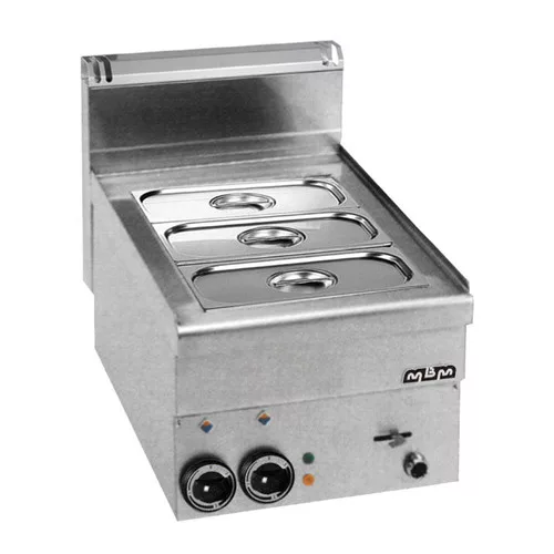 MBM - Bain Marie 3 x GN1/3, elektromos, leeresztő csappal(Minima 600)