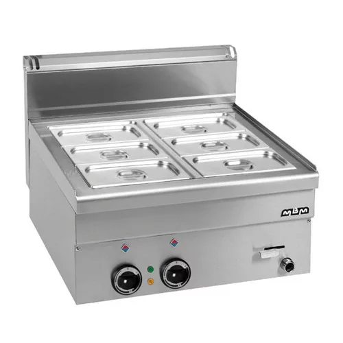 MBM - Bain Marie 6 x GN1/4, elektromos, leeresztő csappal (Minima 600)