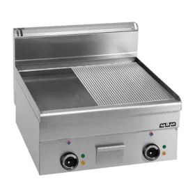   MBM - Rostlap elektromos, sima+bordázott, sütőfelület: 600x510mm (Minima 600)