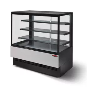   Tecnodom - süteményes hűtő egyenes üveggel, páramenetsítéssel 90 cm széles EVOK LUX 90