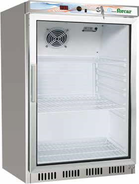 Fimar - Professional Refrigerator üvegajtós rozsdamentes - ER200GSS