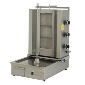   Baysan - Gyros sütő 3 égős alsómotoros gázüzemű max 35 kg húshoz  FÖLDGÁZ (NG)
