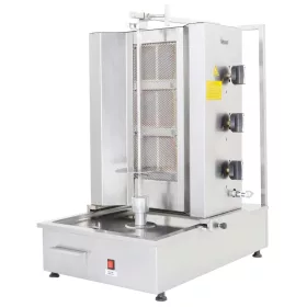   Baysan - Gyros sütő 3 égős alsómotoros gázüzemű max 35 kg húshoz  FÖLDGÁZ (NG)