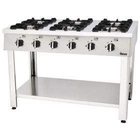   Baysan - gáztűzhely 6 égős 1300x900x850 mm 36,5 kW - G40373 FÖLDGÁZ (NG)