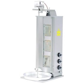   Baysan - Gyros sütő 3 égős felsőmotoros gázüzemű max 35 kg húshoz PB GÁZ (LPG)