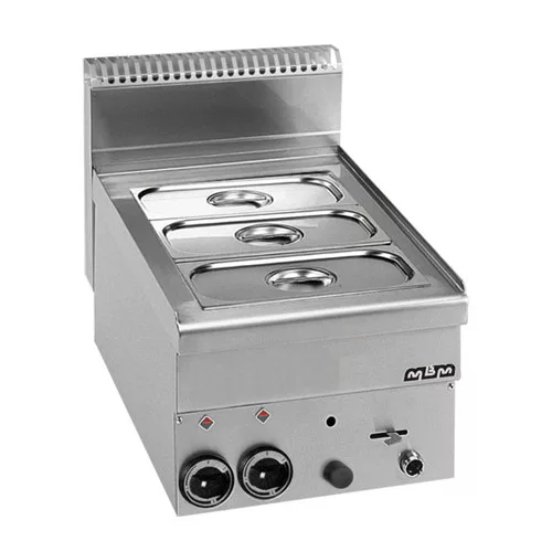 MBM - Bain Marie 3 x GN1/3, gázüzemű, leeresztő csappal (Minima 600)