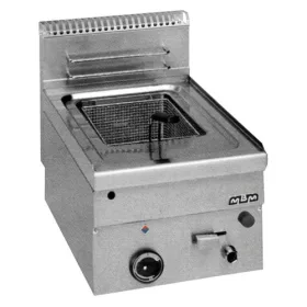   MBM - Olajsütő, fritőz, gázüzemű, leeresztő csappal, 8 literes (Minima 600)