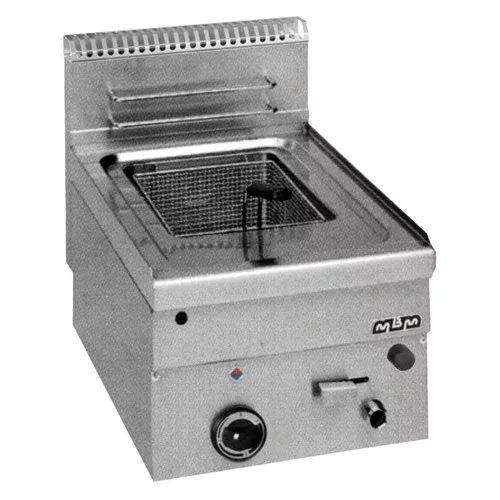 MBM - Olajsütő, fritőz, gázüzemű, leeresztő csappal, 8 literes (Minima 600)