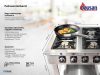 Baysan - Professional gas stove 4 égős 800x700x850 mm 30 kW - G40354