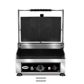   GMG - kontakt grill alul felül bordázott 28 cm széles KG2525E